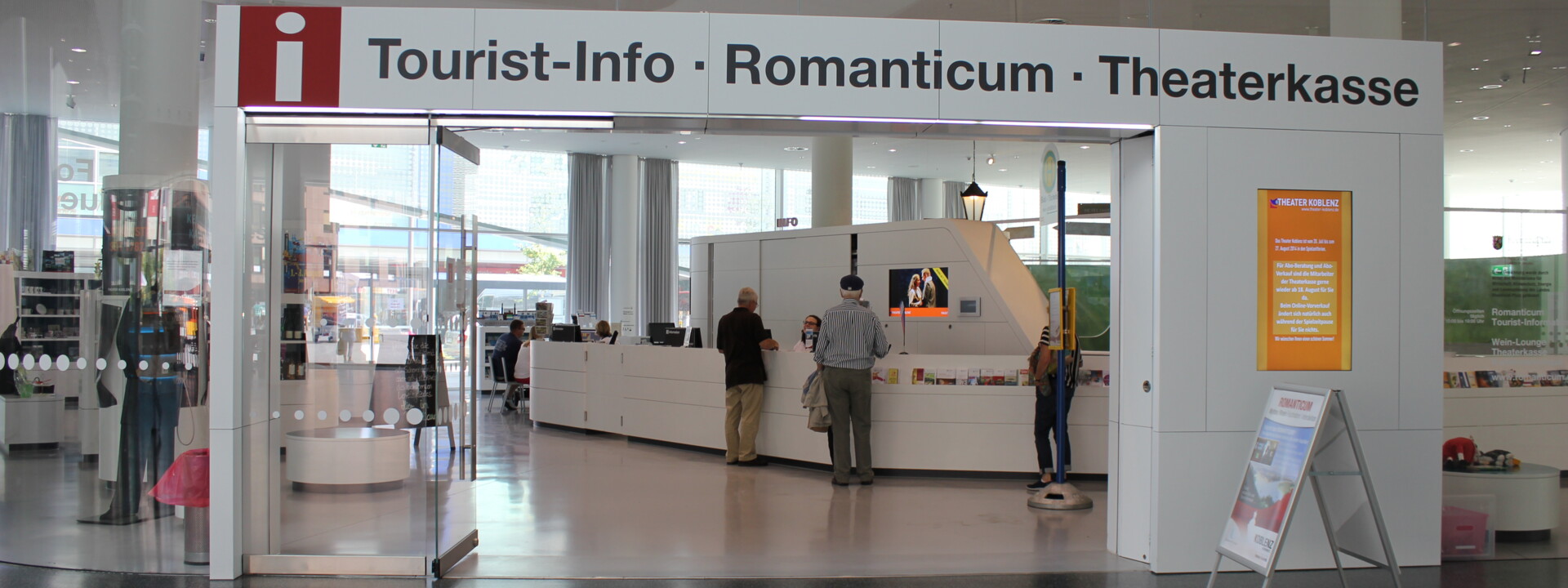 Tourist-Information in Forum Confluentes ©Koblenz-Touristik GmbH Tourist-Information in Forum Confluentes ©Koblenz-Touristik GmbH